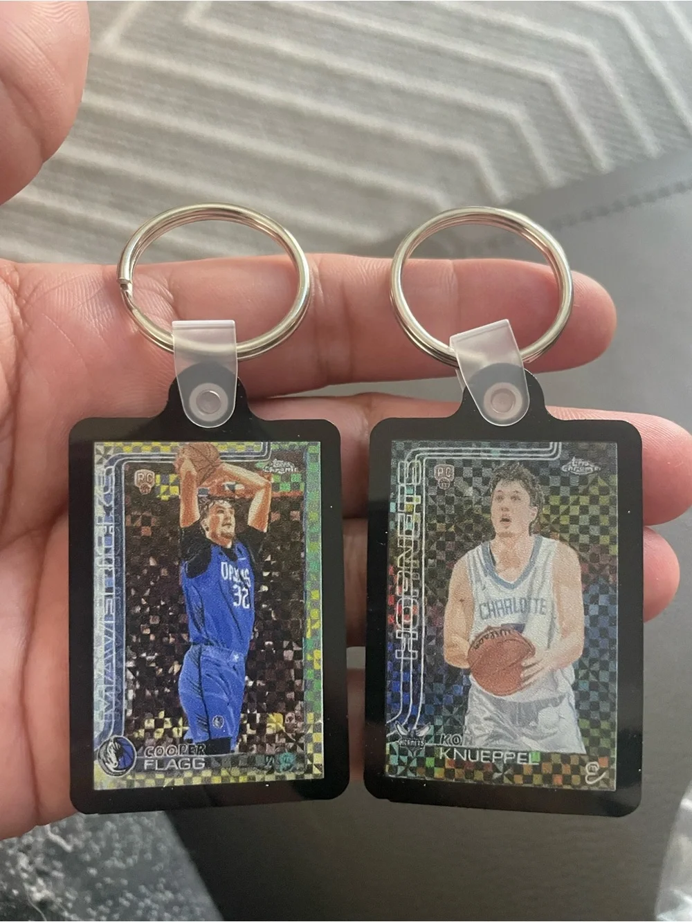 Cooper Flagg and Kon Knueppel key chain Set